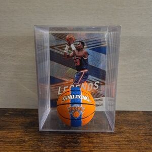 New York Knicks Patrick Ewing Mini Basketball Collectible